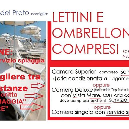Hotel Villa Del Prato Cucina Romagnola E Possibilita Pacchetto Spiaggia Bellariva Di Rimini Exterior foto