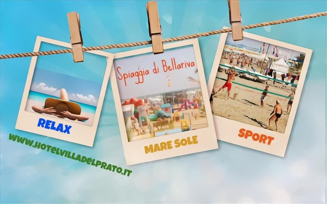 Hotel Villa Del Prato Cucina Romagnola E Possibilita Pacchetto Spiaggia Bellariva Di Rimini Exterior foto